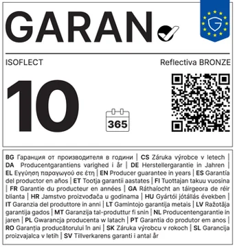 GARAN-Garantieetikett Reflectiva Bronze