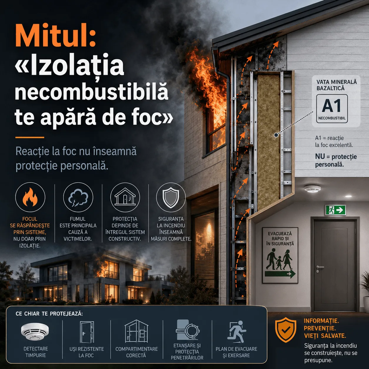 Mythos oder Realität? „Schützt Sie nichtbrennbare Dämmung vor Feuer?“
